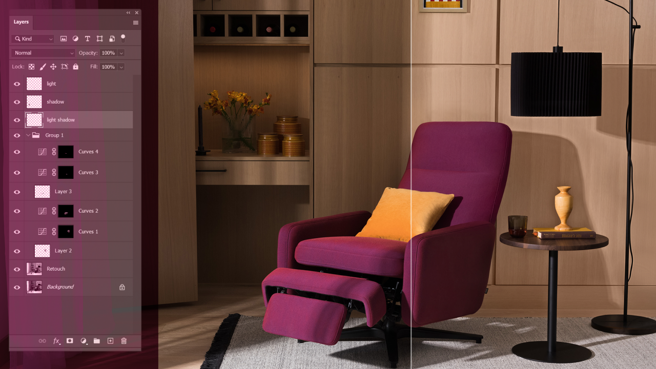 furniture retouching